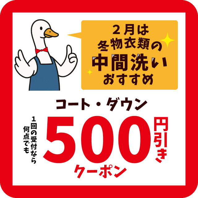 2月は中間洗いがおすすめ!